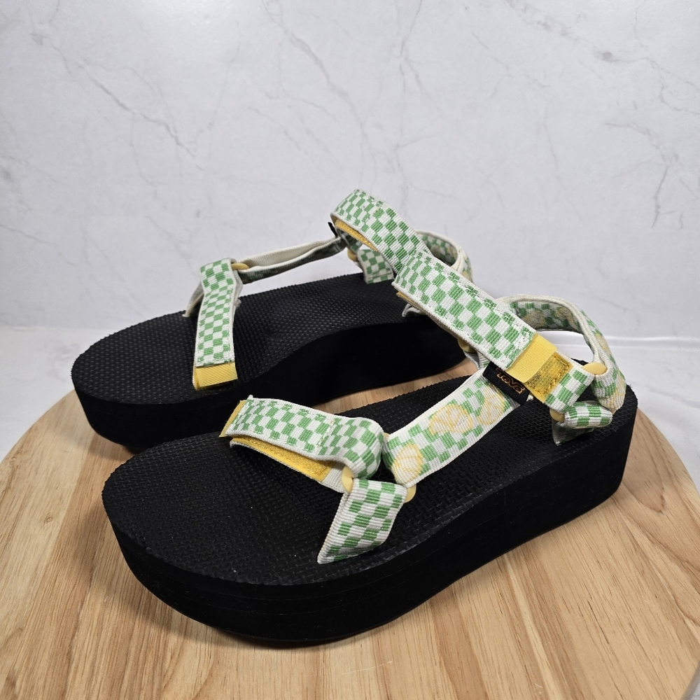 Teva Flatform Universal Sandals Women Sz 8 Picnic Slice Yarrow Outdoor Casual